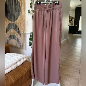 Abercrombie Flowy Silky Wide Leg Pants